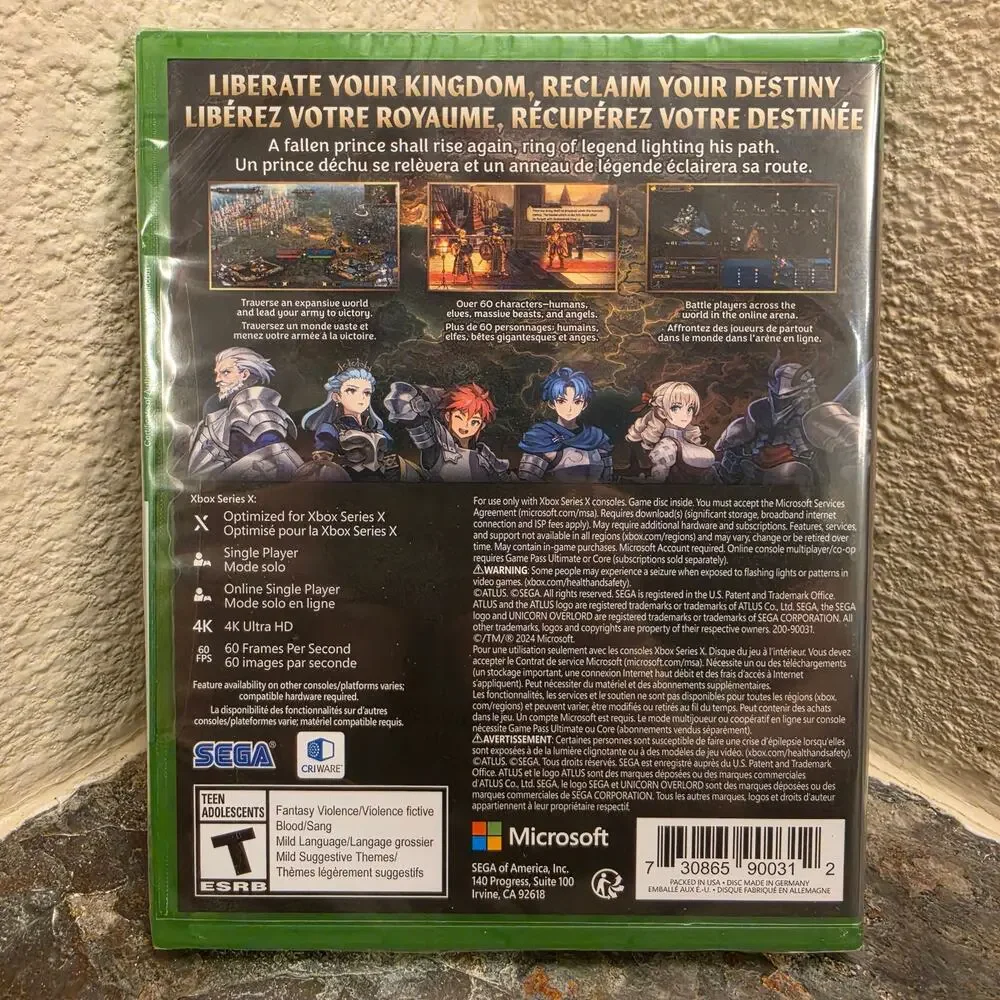 Game - Unicorn Overlord (NEW) - Xbox Series X - Atlus